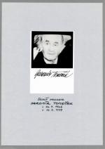 Autogram Jaromír Tomeček