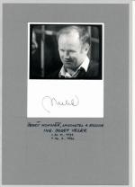 Autogram Josef Velek 
