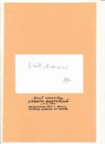 Autogram Lisbeth Bartošová