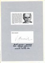 Autogram Václav Grulich