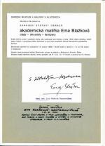 Autogram Ema Blažková