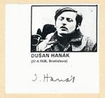 Autogram Dušan Hanák 