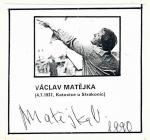 Autogram Václav Matějka
