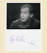 Autogram Josef Vrána