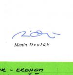 Autogram Martin Dvořák