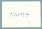 Autogram Jaroslav Cimprich 