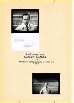 Autogram Rudolf Kučera