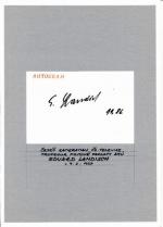 Autogram Eduard Landisch