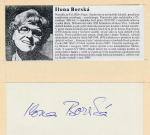 Autogram Ilona Borská 