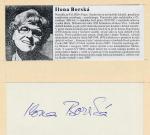 Autogram Ilona Borská