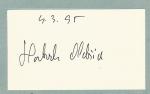 Autogram Oldřich Haberle 