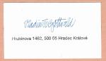 Autogram Vladimír Gottvald
