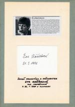 Autogram Eva Kačírková