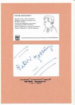 Autogram Peter Gossányi 