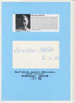 Autogram Miroslav Holub