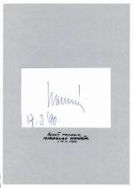 Autogram Miroslav Honzík