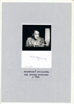 Autogram Anton Hykisch 