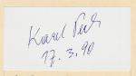 Autogram Karel Pech