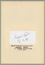 Autogram Karel Pech