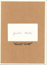 Autogram Jaroslav Dostál 