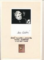 Marie Kubátová prozaička dramatička