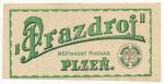 PE Plzeň Prazdroj (účtenka?)