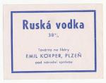 Vodka Plzeň Korper
