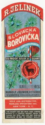 Borovička Vizovice Jelínek