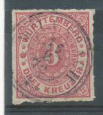 1869, Wurttemberg Mi - 38
