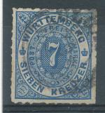 1869, Wurttemberg Mi - 39