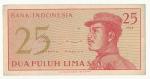 1964, Indonésie 25 Sen