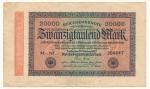 1923, Německo 20.000 Marek 
