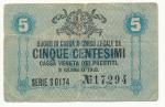 1918, Itálie 5 Centesimi