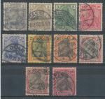 1900, Deutsches Reich Mi - 53/61