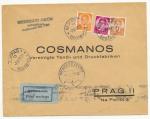 1937, Let. dopis Bělehrad - Praha