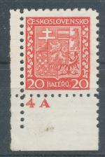 1929, Pof. **250, DČ 4A, Státní znak