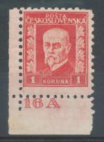1926, Pof. *208, DČ 16A, T.G.M.