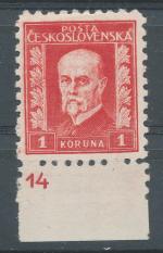 1926, Pof. *208, DČ 14, T.G.M.