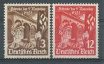 1939, Deutsches Reich Mi - *598/9