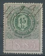 15 kr, 10 emise 1885
