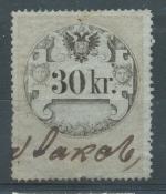 30 kr, 2 emise 1859, 1 dotisk