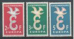 1958, Lucembursko Mi - **590/92