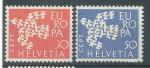 1961, Švýcarsko Mi - **736/7