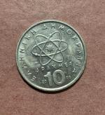 ŘECKO. 10 drachmes 2000