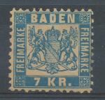 1868,  Baden Mi - *25b