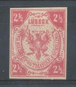 1859, Lubeck Mi - (*)4 falzum