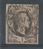 1851, Sachsen Mi - 4