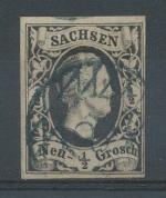 1851, Sachsen Mi - 3a