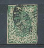 1851, Sachsen Mi - 2 II