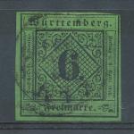 1851, Wurttemberg Mi - 3